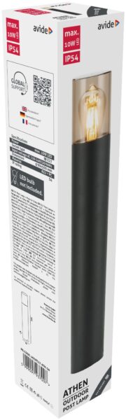 Avide kültéri álló lámpa Athen 1xE27 500mm IP54 | BR (SKU:AOLPE27-ATH-50) Álló lámpa