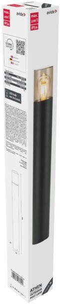 Avide kültéri álló lámpa Athen 1xE27 800mm IP54 | BR (SKU:AOLPE27-ATH-80) Álló lámpa