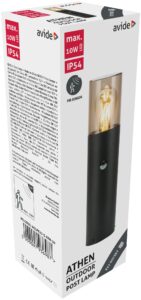 Avide kültéri álló lámpa Athen 1xE27 PIR 300mm IP54 | BR (SKU:AOLPE27-S-ATH-30) Álló lámpa