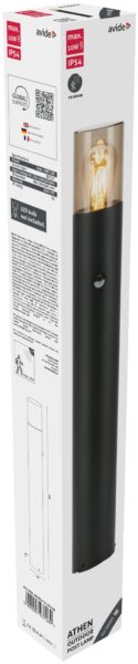 Avide kültéri álló lámpa Athen 1xE27 PIR 800mm IP54 | BR (SKU:AOLPE27-S-ATH-80) Álló lámpa