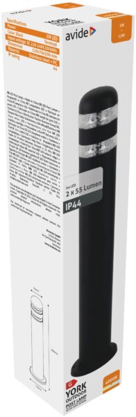 Avide kültéri álló lámpa York LED 2W NW 500mm IP44 Fekete | BR (SKU:AOLPL-YK-NW-B) Álló lámpa Avide kültéri álló lámpa York LED 2W NW 500mm IP44 Fekete | BR (SKU:AOLPL-YK-NW-B) Álló lámpa