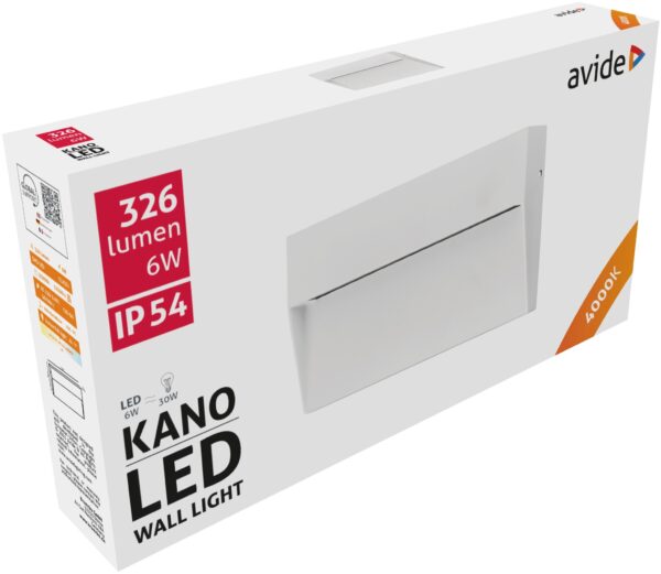 Avide kültéri lépcső lámpa Kano LED 6W NW IP54 180mm | BR (SKU:AOLS6WLED-KAL) Kültéri világítás