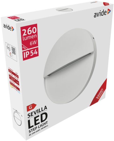 Avide kültéri lépcső lámpa Sevilla LED 6W WW IP54 160mm | BR (SKU:AOLS6WW-SEV) Importált Avide kültéri lépcső lámpa Sevilla LED 6W WW IP54 160mm | BR (SKU:AOLS6WW-SEV) Importált
