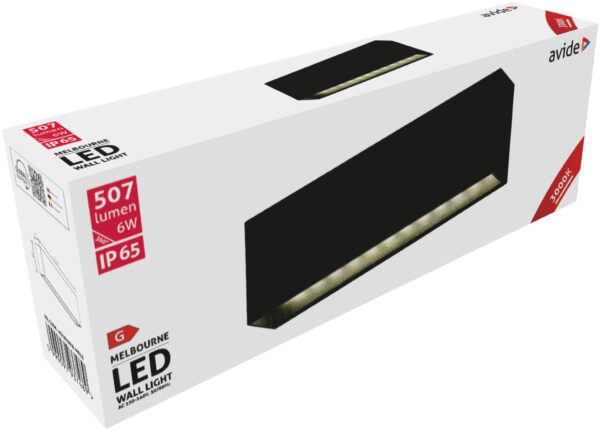 Avide kültéri fali lámpa Melbourne LED antracit 6W WW IP65 | BR (SKU:AOLW6WW-MELB) Integrált LED
