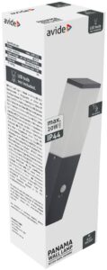 Avide kültéri fali lámpa Panama 1xE27 PIR IP44 Antracit | BR (SKU:AOLWE27-PAN-S-AN) Betekerhető