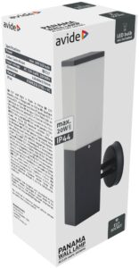 Avide kültéri fali lámpa Panama 1xE27 IP44 Antracit | BR (SKU:AOLWE27-PAN-AN) Betekerhető