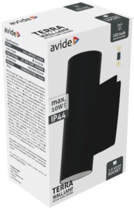 Avide kültéri fali lámpa Monterey 1xE27 IP44 Antracit | BR (SKU:AOLWE27-MON-AN) Betekerhető