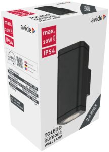 Avide kültéri fali lámpa Toledo 2xGU10 IP54 | BR (SKU:AOLWGU10-TOLD) Betekerhető