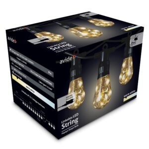 Avide Kültéri Füzér 5m Papaya WW Sorolható | BR (SKU:AOS10LE27L-WW)