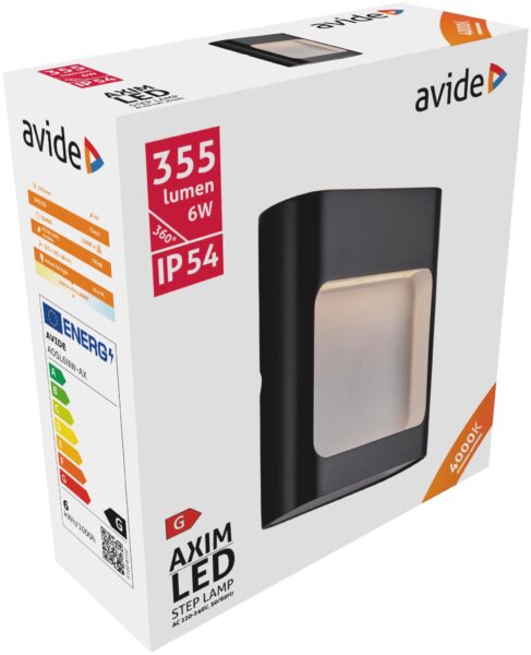Avide kültéri lépcső lámpa Axim LED 6W NW IP54 | BR (SKU:AOSL6NW-AX) Lépcső lámpa