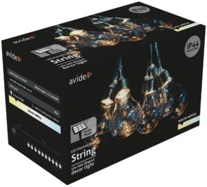 Avide Dekor füzér 6,5m WW 3xAA nt. IP20 | BR (SKU:AOS10LE27-WW-3AA) Füzérek