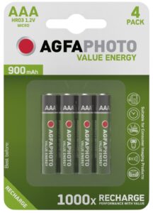 AgfaPhoto Akkumulátor Mikro 900mAh B4 | BR (SKU:AP900B4) Akkumulátorok, töltők