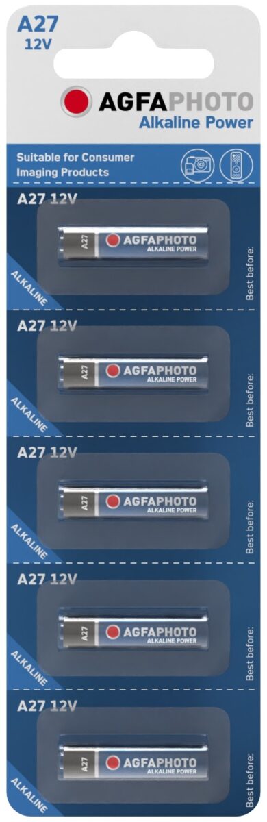 AgfaPhoto Alkáli Riasztóelem A27 LR27A B5 | BR (SKU:APA27B5) Riasztó