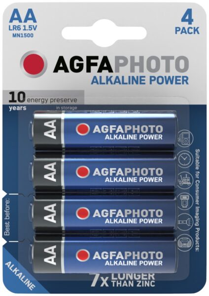 AgfaPhoto Alkáli Ceruza Elem AA B4 | BR (SKU:APAAA) Elemek