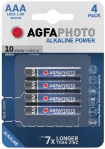 AgfaPhoto Alkáli Mikro Elem AAA B4 | BR (SKU:APAAAA) Power