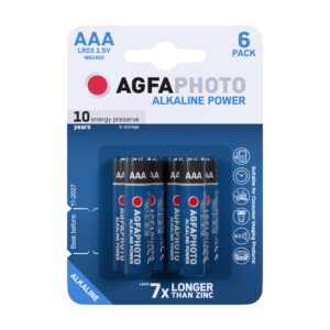 AgfaPhoto Alkáli Mikro Elem AAA B6 | BR (SKU:APAAAB6) Power