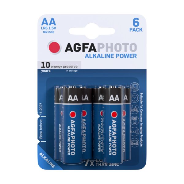 AgfaPhoto Alkáli Ceruza Elem AA B6 | BR (SKU:APAAB6) Power