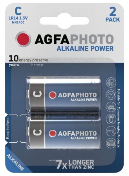 AgfaPhoto Alkáli Baby Elem C B2 | BR (SKU:APAC) Elemek