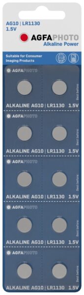 AgfaPhoto Gombelem Alkáli AG10 LR1130 B10 | BR (SKU:APAG10B10) Alkáli AgfaPhoto Gombelem Alkáli AG10 LR1130 B10 | BR (SKU:APAG10B10) Alkáli