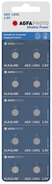 AgfaPhoto Gombelem Alkáli AG3 LR41 B10 | BR (SKU:APAG3B10) Alkáli AgfaPhoto Gombelem Alkáli AG3 LR41 B10 | BR (SKU:APAG3B10) Alkáli