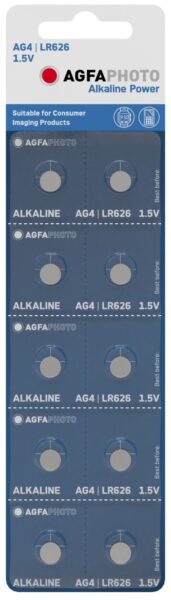 AgfaPhoto Gombelem Alkáli AG4 LR626 B10 | BR (SKU:APAG4B10) Alkáli AgfaPhoto Gombelem Alkáli AG4 LR626 B10 | BR (SKU:APAG4B10) Alkáli