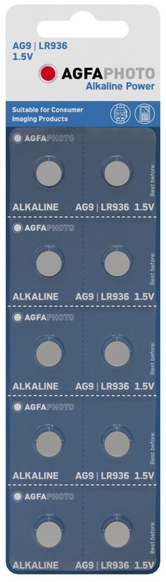 AgfaPhoto Gombelem Alkáli AG9 LR936 B10 | BR (SKU:APAG9B10) Alkáli