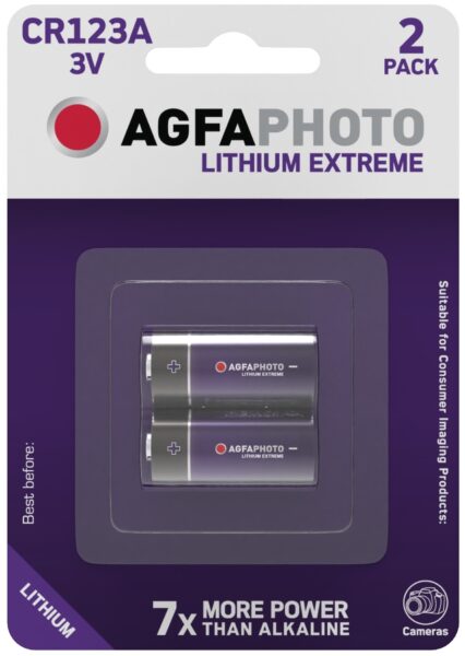 AgfaPhoto Lithium Fotóelem CR123A B2 | BR (SKU:APCR123AB2) Elemek