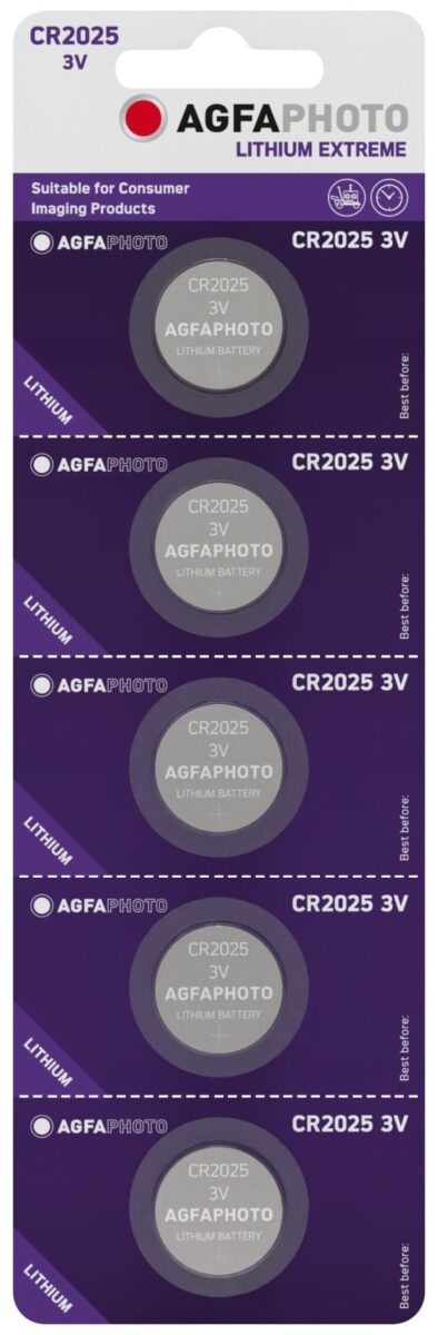 AgfaPhoto Lithium Gombelem CR2025 B5 | BR (SKU:APCR2025B5) Lítium