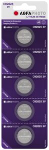 AgfaPhoto Lithium Gombelem CR2025 B5 | BR (SKU:APCR2025B5) Lítium