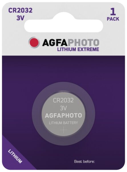AgfaPhoto Lítium Gombelem CR2032 B1 | BR (SKU:APCR2032) Elemek