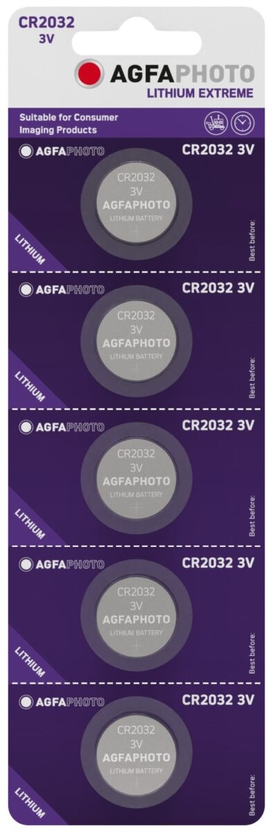 AgfaPhoto Lithium Gombelem CR2032 B5 | BR (SKU:APCR2032B5) Lítium