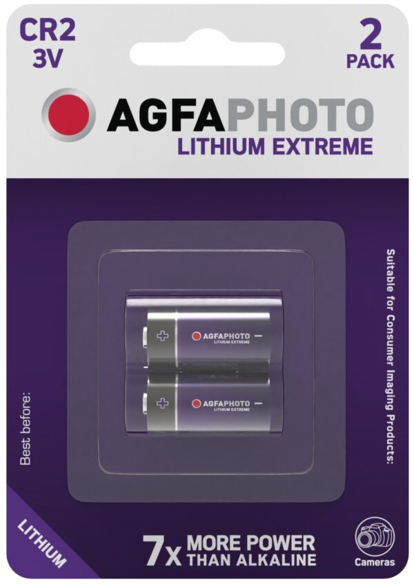 AgfaPhoto Lithium Fotóelem CR2 B2 | BR (SKU:APCR2B2) Fotó