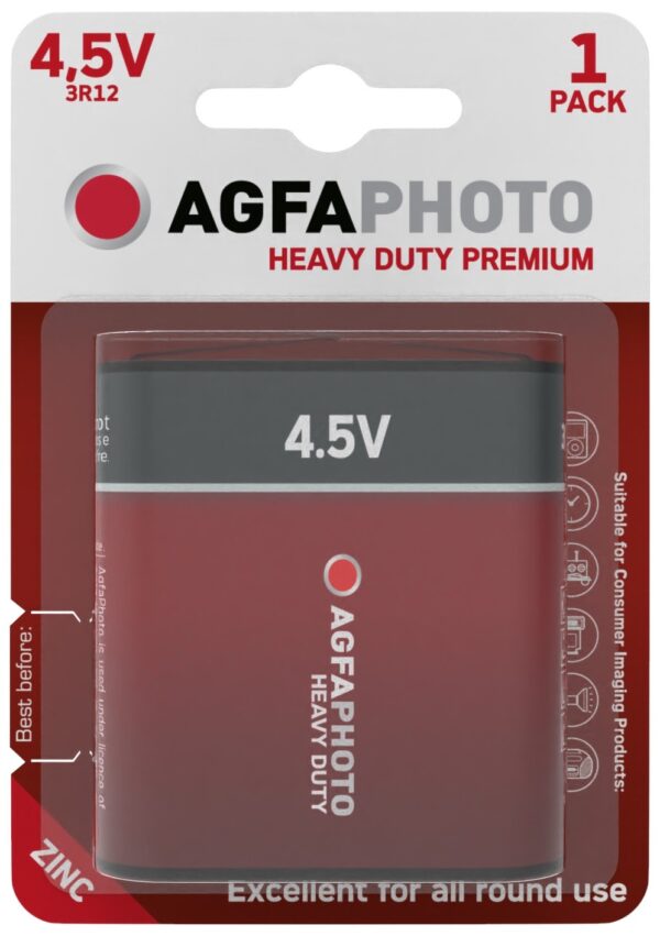 AgfaPhoto Heavy Duty Féltartós Lapos Elem 4.5V B1 | BR (SKU:APF4.5VB1)