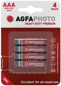 AgfaPhoto Heavy Duty Féltartós Mikro Elem AAA B4 | BR (SKU:APFAAA) Bliszteres