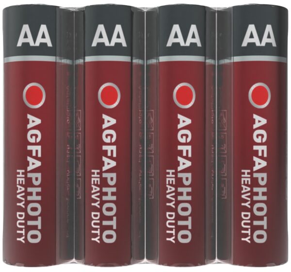 AgfaPhoto Heavy Duty Féltartós Ceruza Elem AA SHRINK S4 | BR (SKU:APFAAS4) Fóliás