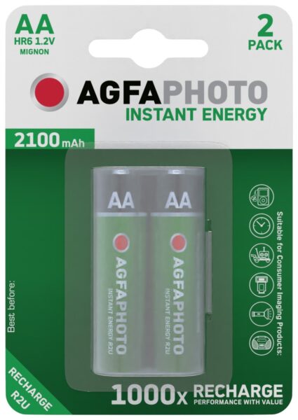 AgfaPhoto Akkumulátor R2U Ceruza 2100mAh B2 | BR (SKU:APR2U2100) Akkumulátorok és töltők