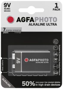 AgfaPhoto Ultra Alkáli 9V Elem B1 | BR (SKU:APU9V) Ultra
