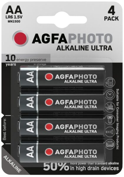 AgfaPhoto Ultra Alkáli Ceruza Elem AA B4 | BR (SKU:APUAA) Elemek