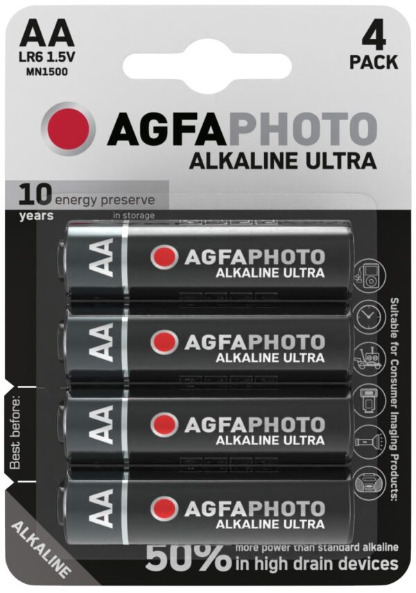 AgfaPhoto Ultra Alkáli Ceruza Elem AA B4 | BR (SKU:APUAA) Ultra