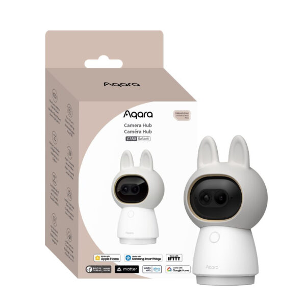 Aqara G350 CAMERA HUB – okos pan/tilt/zoom kamera, AI arc és kisállat felismeréssel, Wi-Fi, Zigbee + Thread, Matter, fehér (CH-C14D) Aqara Aqara G350 CAMERA HUB – okos pan/tilt/zoom kamera, AI arc és kisállat felismeréssel, Wi-Fi, Zigbee + Thread, Matter, fehér (CH-C14D) Aqara