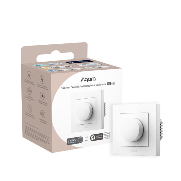 Aqara H2 Dimmer fényerőszabályzós Zigbee + Thread okos villanykapcsoló, fehér Aqara KD-R01D Aqara H2 Dimmer fényerőszabályzós Zigbee + Thread okos villanykapcsoló, fehér Aqara KD-R01D