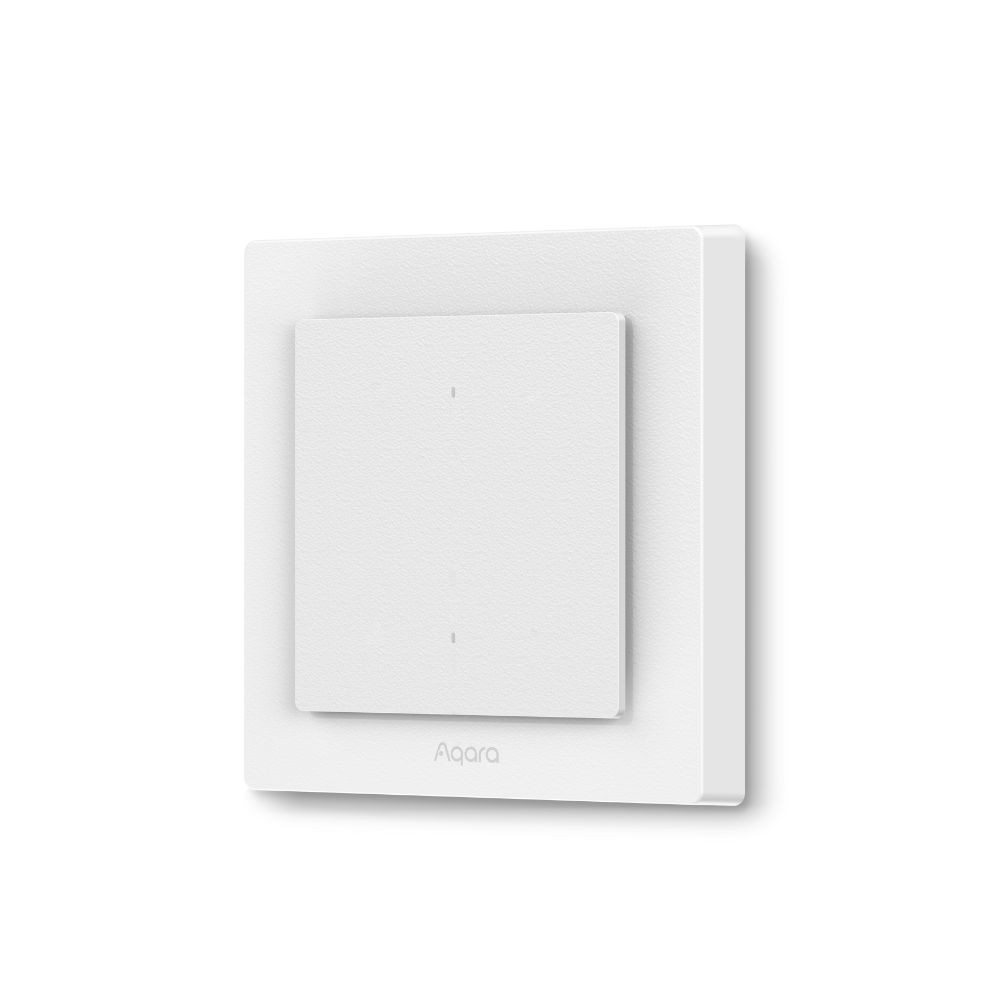 Light Switch H2 EU egy áramkörös, két gombos okos Zigbee + Thread villanykapcsoló, fehér / szürke Aqara WS-K07D Light Switch H2 EU egy áramkörös, két gombos okos Zigbee + Thread villanykapcsoló, fehér / szürke Aqara WS-K07D