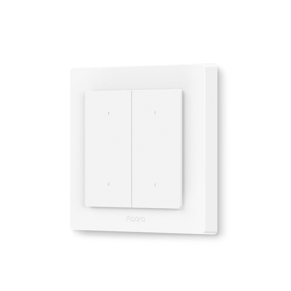 Aqara H2 villanykapcsoló EU két áramkörös, négy gombos okos Zigbee + Thread villanykapcsoló, fehér / szürke Aqara WS-K08D Aqara H2 villanykapcsoló EU két áramkörös, négy gombos okos Zigbee + Thread villanykapcsoló, fehér / szürke Aqara WS-K08D