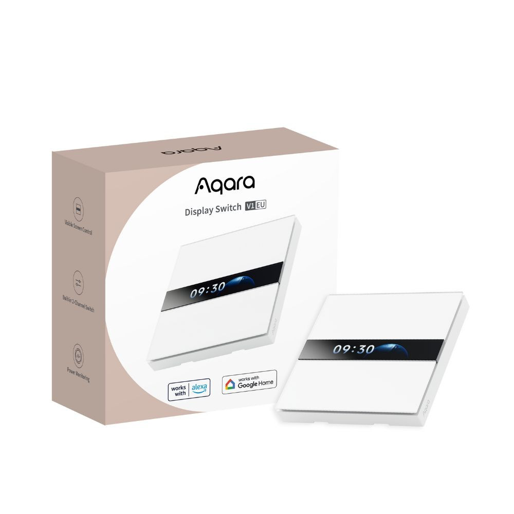 Aqara V1 Display Switch – okos villanykapcsoló LCD kijelzővel Aqara WS-K02D Aqara V1 Display Switch – okos villanykapcsoló LCD kijelzővel Aqara WS-K02D