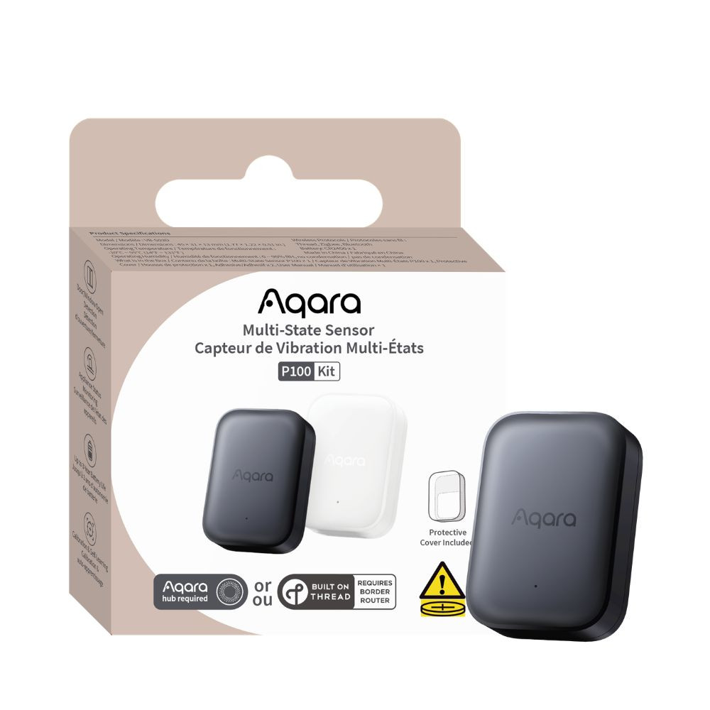Aqara Multi-State Sensor P100 – multi szenzor: ajtó/ablak nyitás, rezgés és dőlésszög érzékelő; Zigbee+ Thread, szürke (VB-S03D) Aqara Aqara Multi-State Sensor P100 – multi szenzor: ajtó/ablak nyitás, rezgés és dőlésszög érzékelő; Zigbee+ Thread, szürke (VB-S03D) Aqara