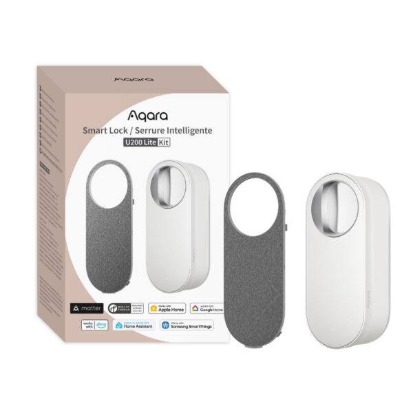 Aqara U200 LITE Smart Lock utólag felszerelhető zár, Matter kompatibilis, fehér Aqara EL-D03DW