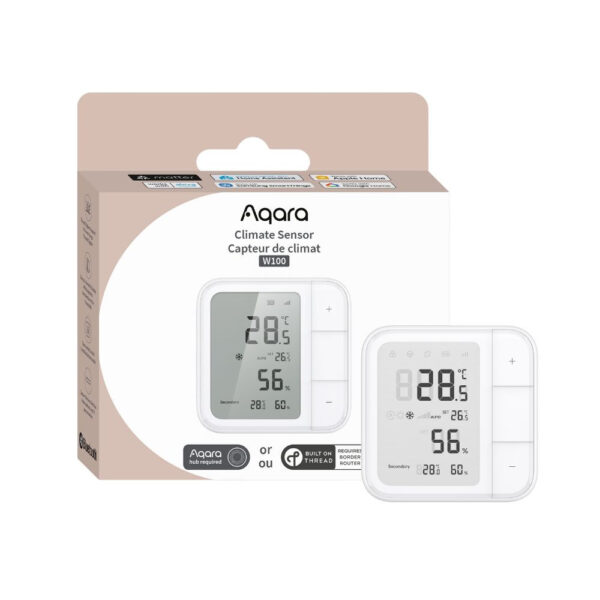 Aqara W100 okos Zigbee + Thread vezeték nélküli klíma szenzor (TH-S04D) Aqara TH-S04D