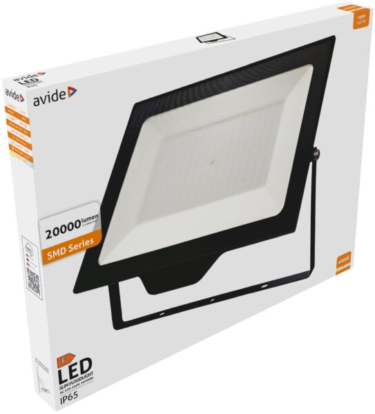Avide LED Opál Reflektor Slim SMD 200W NW 4000K | BR (SKU:ARFFLNW-200W) Reflektorok