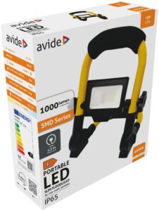 Avide LED Opál Reflektor Slim SMD 10W állványos 1.5m NW 4000K | BR (SKU:ARFSFLNW-10W) Állványos