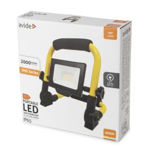 Avide LED Opál Reflektor Slim SMD 20W állványos 1.5m NW 4000K | BR (SKU:ARFSFLNW-20W) Állványos